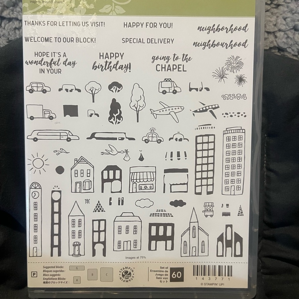 Stampin' Up! In the city Set - Black and White